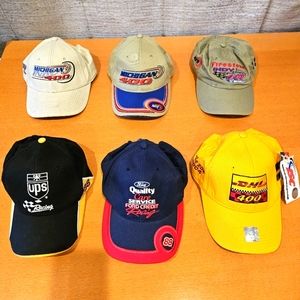 Racing hats including Dale Jarrett 88 & Michigan 400